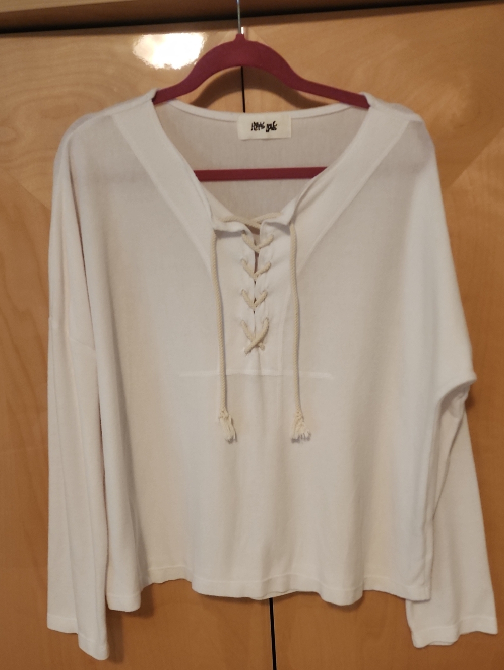 Hippie Love White Sweater Size Large